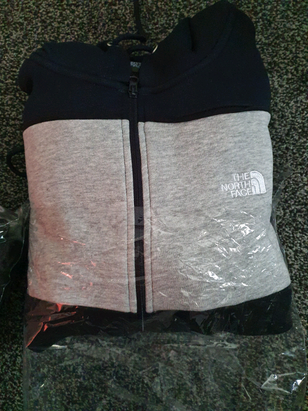 beige north face tracksuit